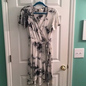 Caution to the wind wrap dress